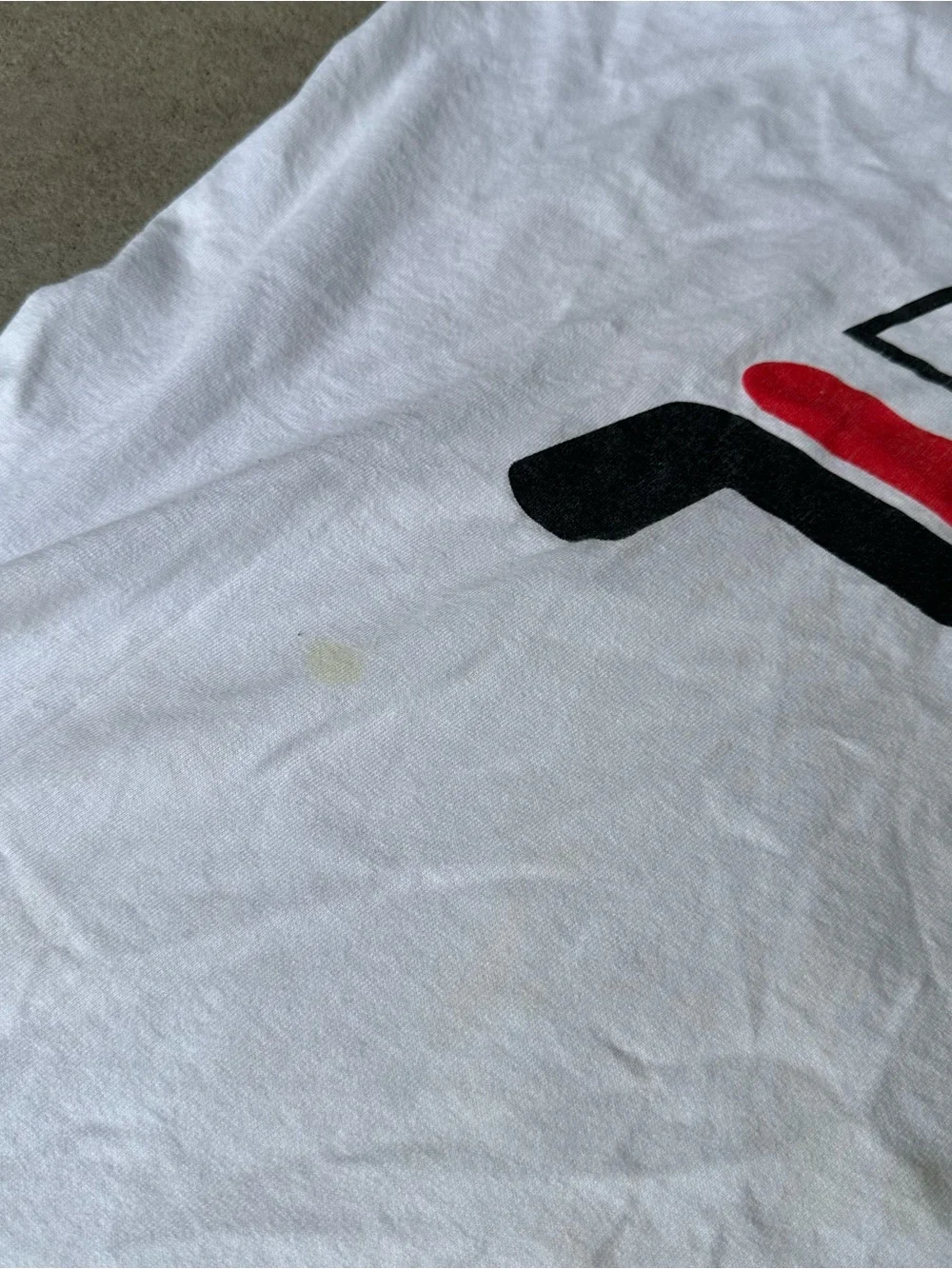FILA Vintage 1990s Logo Single Stitch Tank Top XL